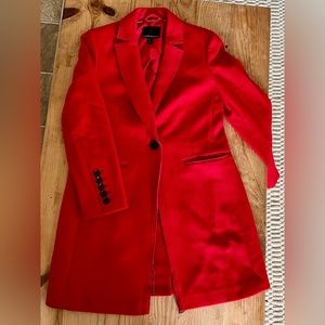 Banana Republic Red Women's Pea Coat